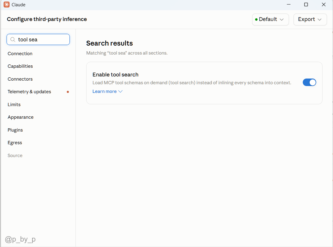 Tool search